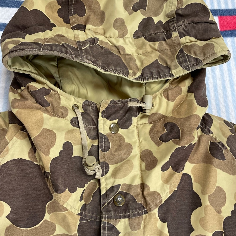 Vintage Columbia Gore-tex duck Camo Camouflage hunting hooded jacket - Picture 4 of 16